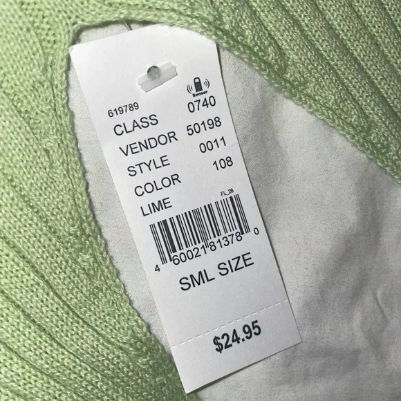 Pacsun Green neck tie crop top - Picture 2 of 3